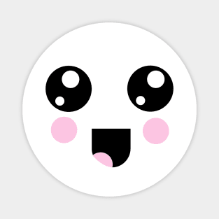 Excited Kawaii Face Magnet